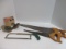 Box Lot with Three Saws and Sanding Disk.