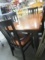 Farmhouse Table with Leaf and Four Chairs Covered Seats. Has a Few Scratches but Good Condition.