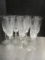 Wedgwood Eleven Matching Lead Crystal Flutes.