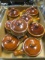 Eight Ironstone Individual Soup/Chili Pots With Lids.