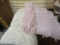 Light Pink and Cream Woven Decorative Pillows.