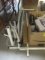 Metal Rolling Shoe/Storage Rack, Suction Cup Handles, Sheet Fasteners.