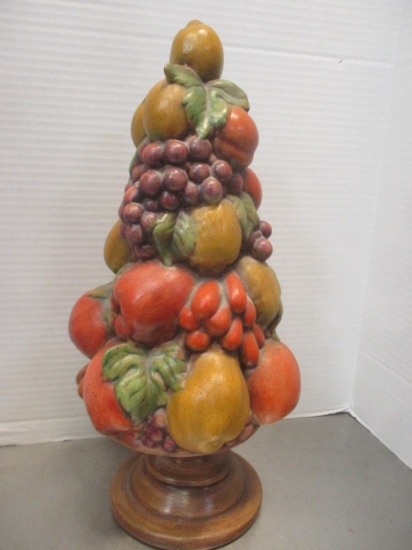 Vintage Ceramic Fruit Tree Topiary.