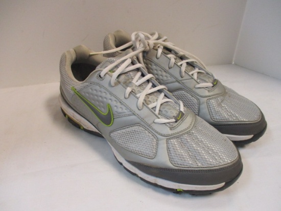 Nike Air Golf Shoes, US Size 12. Some Wear to Bottoms.