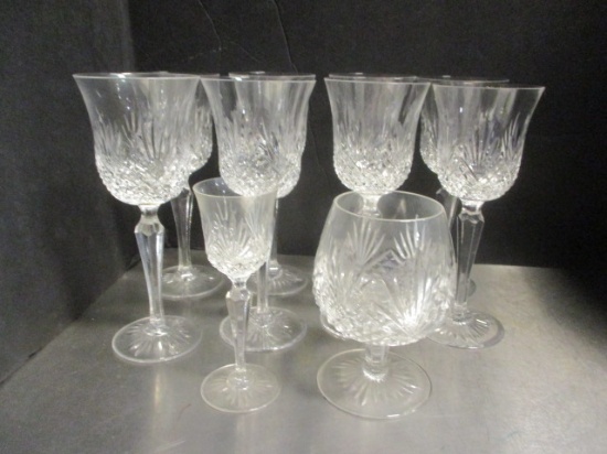 Wedgwood Eight Matching Lead Crystal Stems, One Chipped on Lip, Two Misc. Wedgwood Pieces.