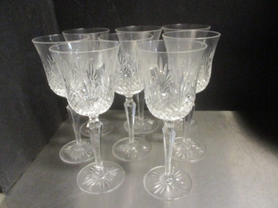 Wedgwood Eight Matching Lead Crystal Stems.
