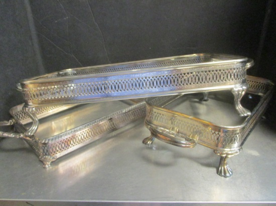 Three Stainless Casserole Dish Holders.