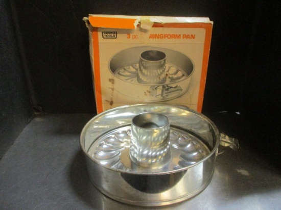 Cooks Tools Three Piece Spingform Cake Pan In Original Box.