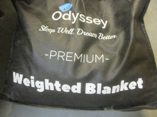 Odyssey Sleep Well Premium Weighted Blanket in Package.