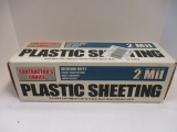 New in Box Contractors Choice Clear 2 Mil. Medium Duty Sheeting.