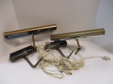 Two Sets of Wall Mount Fluorescent Lights.