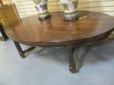 Large Oval Heavy Coffee Table, Four Legs.