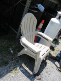 Two Plastic Yard Chairs.