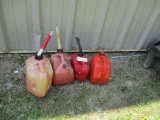 Four Gas Cans.