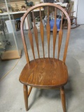 Vintage Farmhouse Windsor Oak Chair.