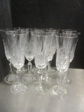 Wedgwood Eleven Matching Lead Crystal Flutes.
