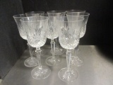 Wedgwood Eight Matching Lead Crystal Stems.