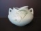 Vintage Roseville Pottery Silhouette Oak Leaf Turquoise Vase