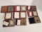 Nine Antique Lady Daguerreotype Portraits in Tooled Leather Cases