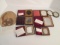 Seven Antique Gentleman Daguerreotype Portraits in Tooled Leather Cases