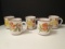 Five Midcentury Stonecrest Pottery Mugs