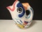Les Tropiques Handpainted Ceramic Open Mouth Fish Pitcher