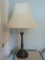 Wildwood Heavy Antiqued Brass Candlestick Table Lamp