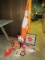 Clemson University Flag, Metal Waste Can, Commemorative Championship Bottles,