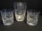 Celtic Cut Crystal Pitcher and Pair of High Ball Tumblers
