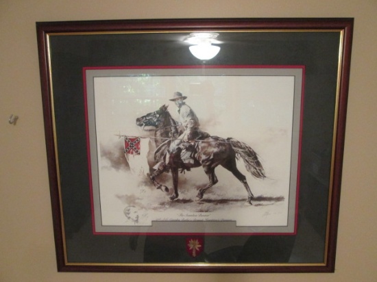 1994 Bob Graham Pencil Signed Limited Edition "The Stainless Banner" 2nd SC Cavalry