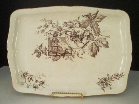 Vintage Ironstone Transferware Platter