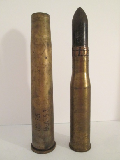 Old 40MM and 37MM Inert Artillery Shell Casings