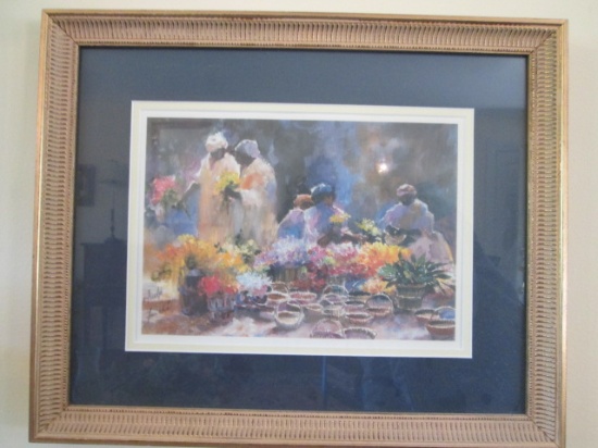 Watercolor Print "Charleston Flower Ladies" by Virginia Fouche Bolton