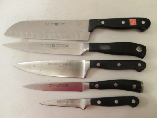 Five Wusthof Solingen Germany Kitchen Knives
