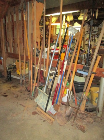Yard Tools-Post Hole Diggers, Pick Axes, Rakes, Shovels, Brooms, etc.