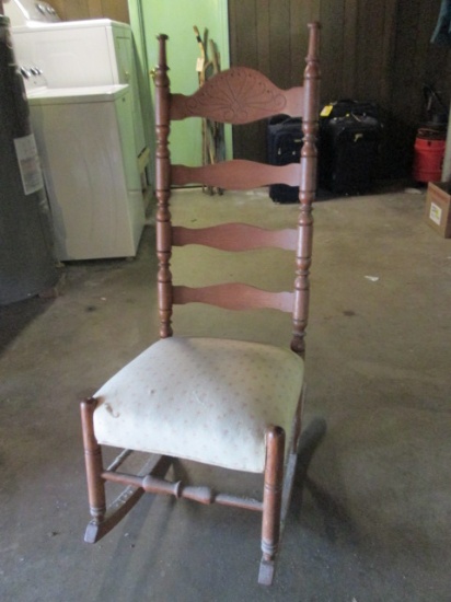 High Back Turned Spindle Rocker