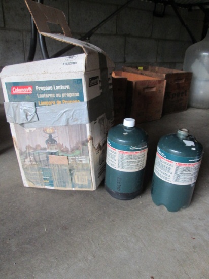 Coleman Propane Lantern and Fuel Tanks
