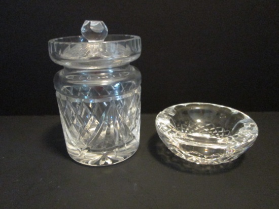 Waterford Crystal Ashtray and Jam/Condiment Jar