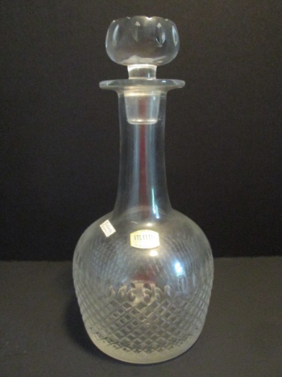 Atlantis Hand Blown Cut Crystal Decanter