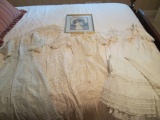 Antique Civil War Era Trousseau and Framed Portrait