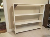 Custom Built Painted White Wood Bookcase