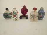 Five Japanese Snuff Bottles