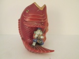 Handpainted Japanese Kuntani Ware Style Statue