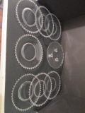 Seven Candlewick Plates and Century Footed Bonbon Dish