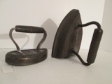 Two Antique Cast Iron Sad Irons
