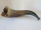Old Steer Horn Carved Mouth Piece Horn