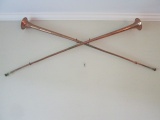 Pair of Copper and Brass Hunting Horns