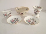 Lenox, Wedgwood and Aynsley Porcelain Tidbit Dishes and Vase