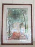Ray Youngblood Signed Original Watercolor House Landscape
