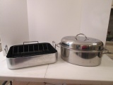 Stainless Dutch Oven with Removable Rack and Oneida Aluminum Non Stick